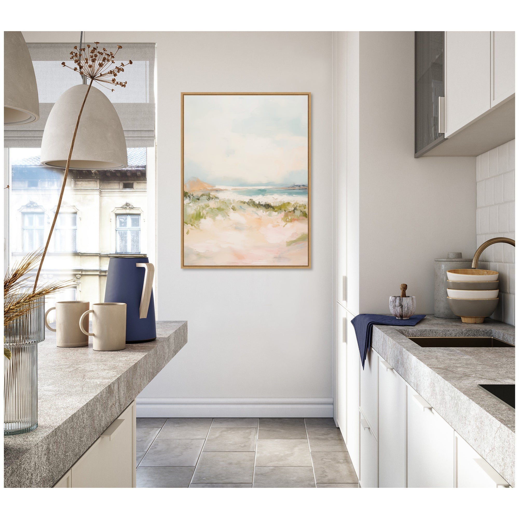 Tranquil Landscape III expansion by Amy Lighthall Framed Canvas Wall Art Print