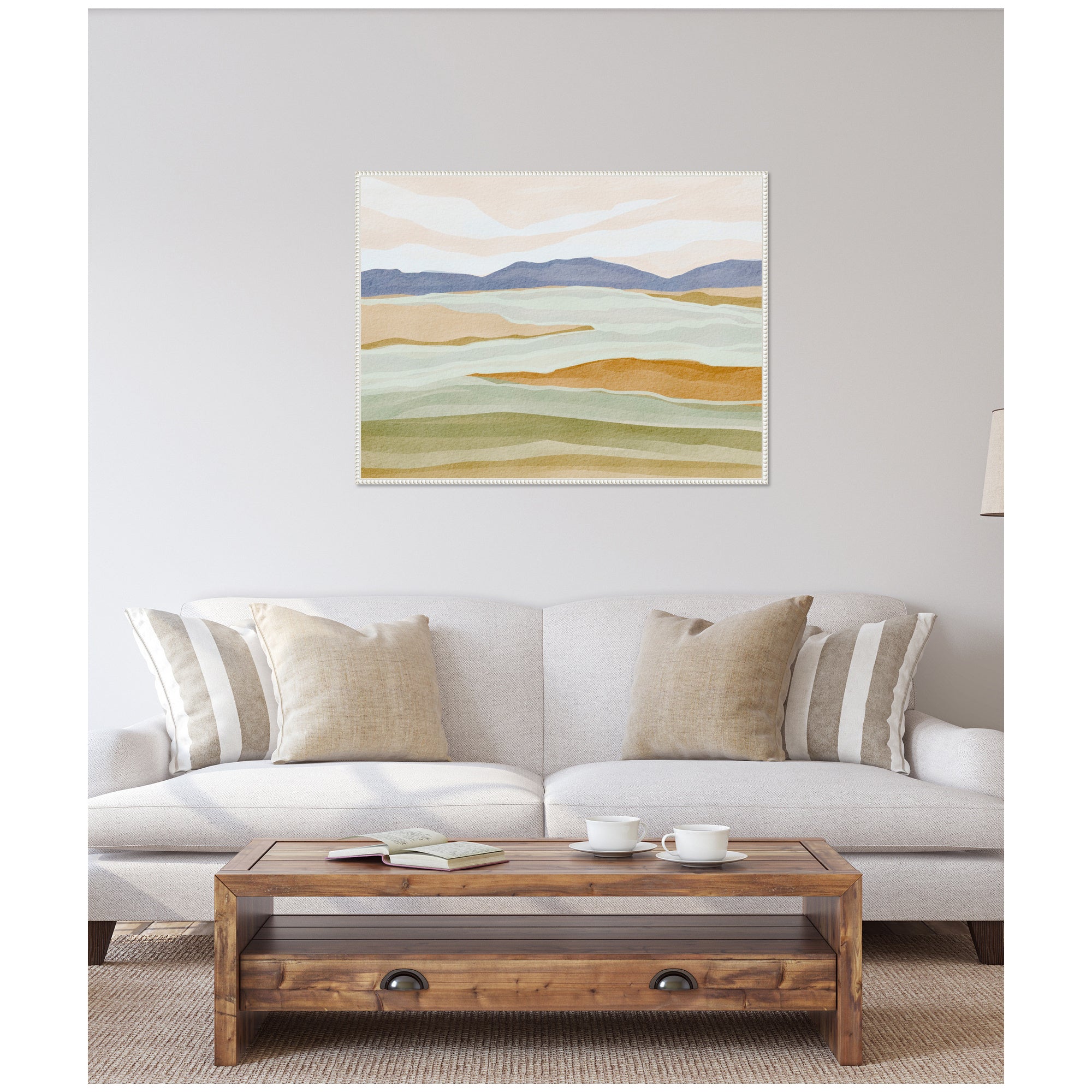 Sylvie Dreamy Hillscape Framed Canvas by Nikita Jariwala