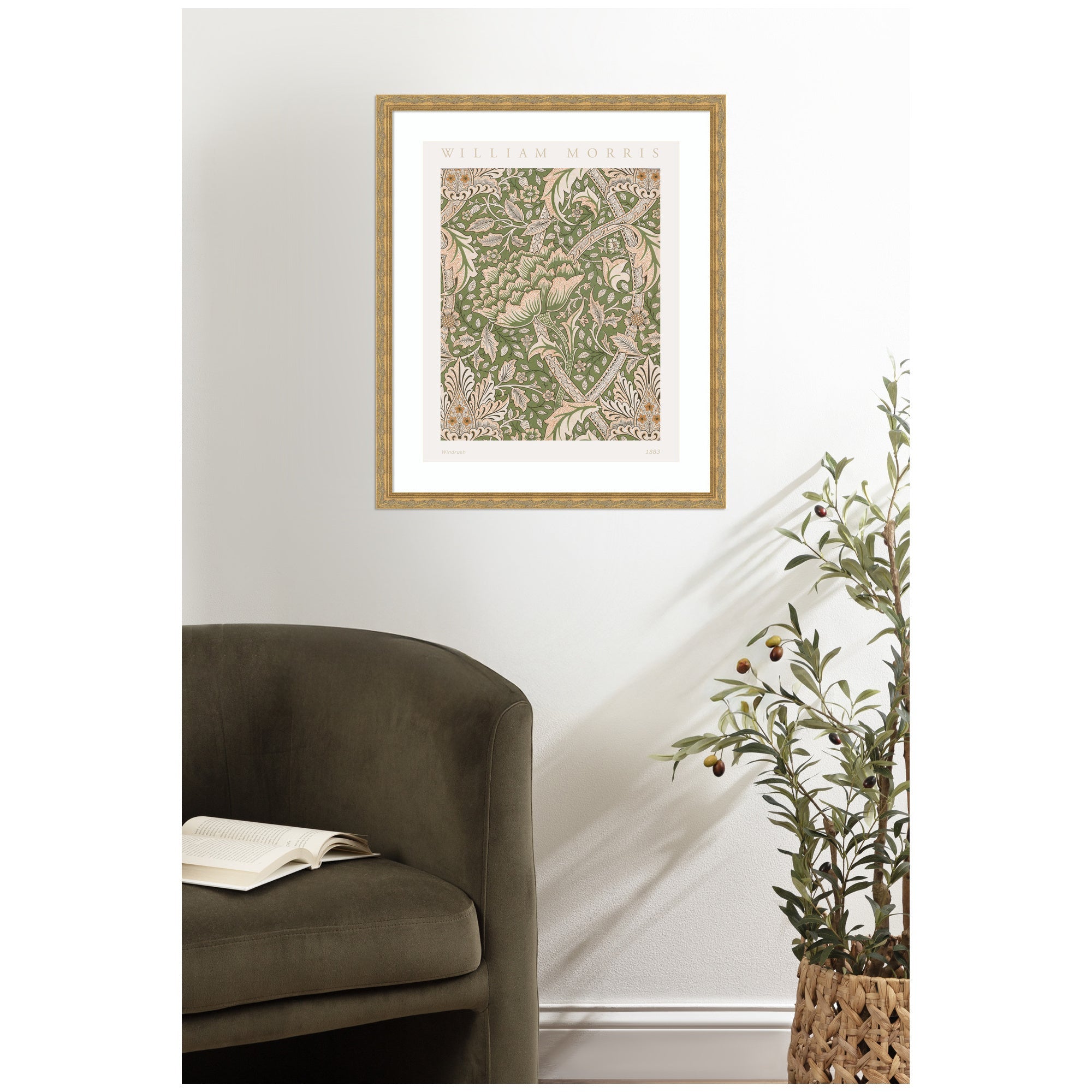 Framed Art Poster William Morris Windrush 1883 by The Art Institute of Chicago