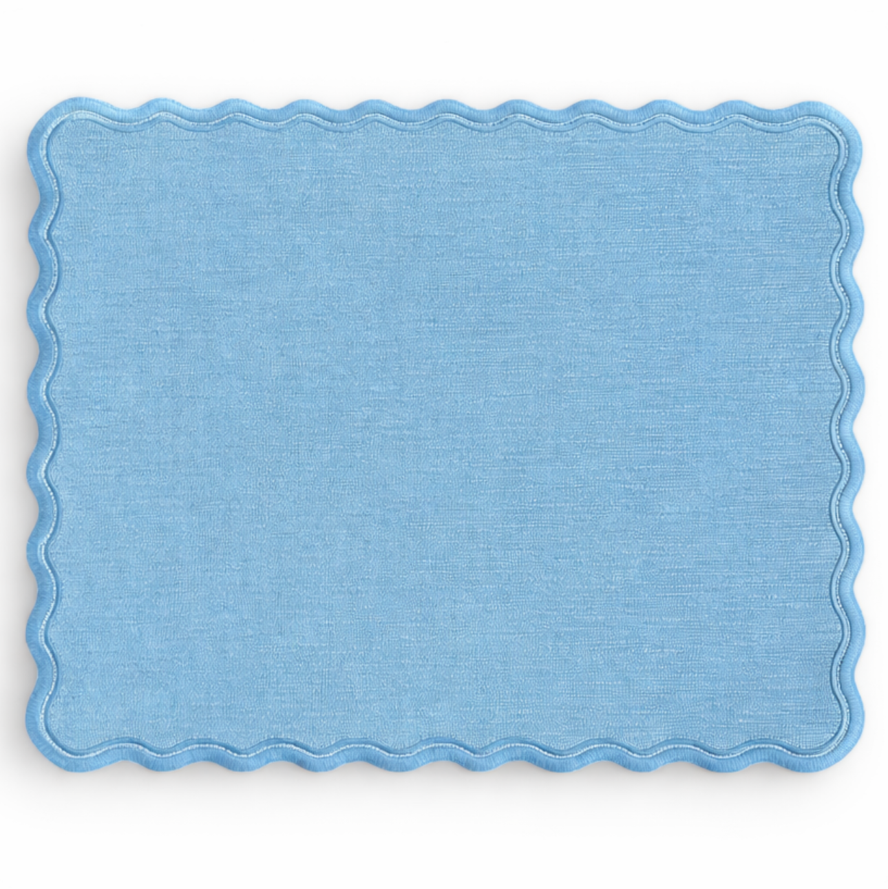 Blue Scalloped Placemat (Set of 2)