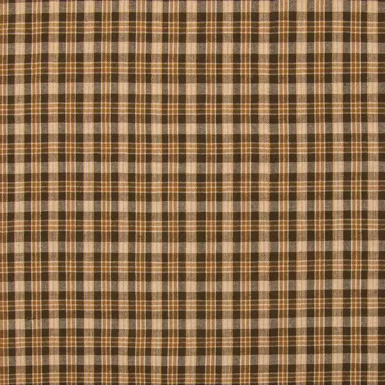 Brown Plaid Crib Sheet