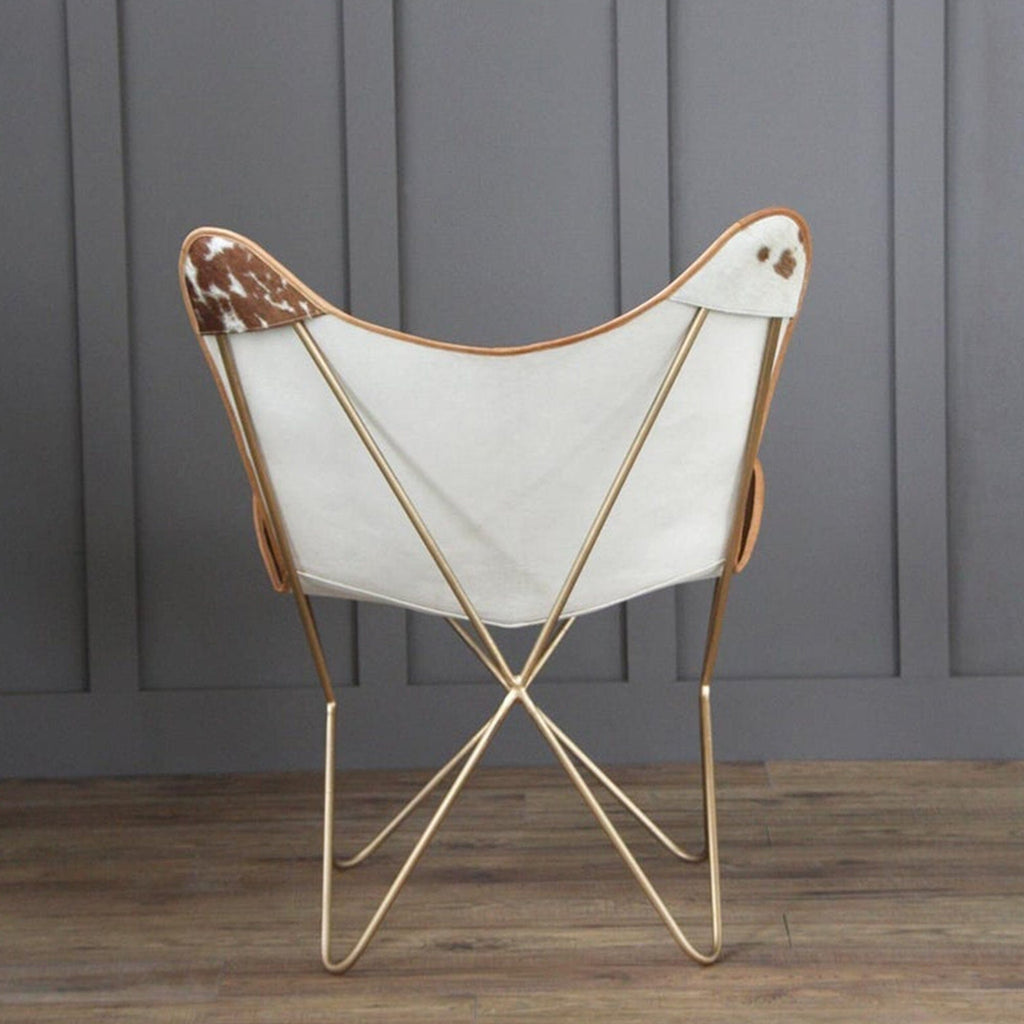Swiss Cowhide Butterfly Chair