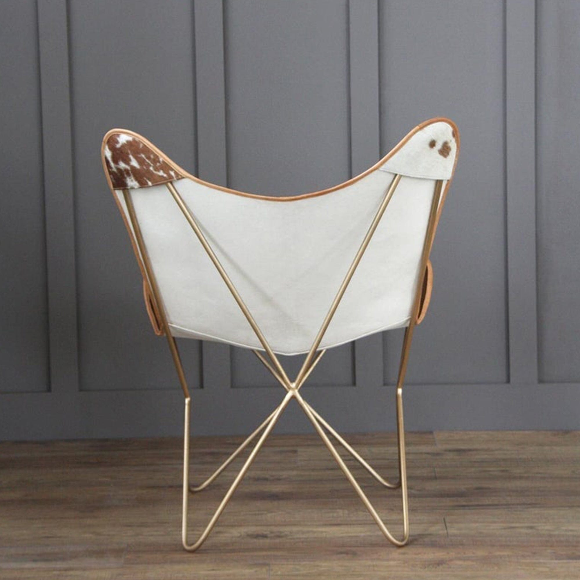 Swiss Cowhide Butterfly Chair