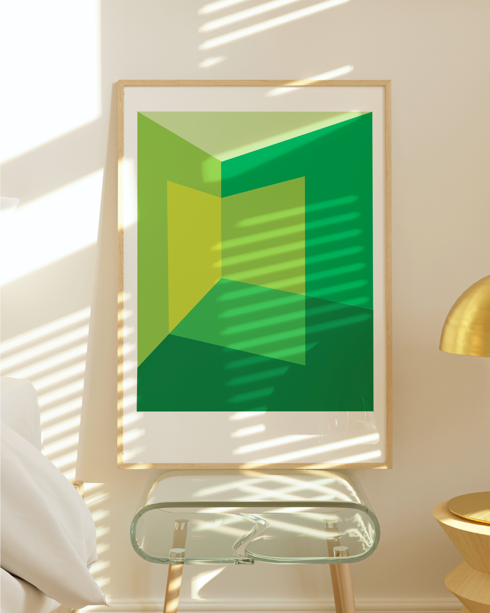 Light Corner: Greens - Fine Art Giclée Print by Holly McWhorter