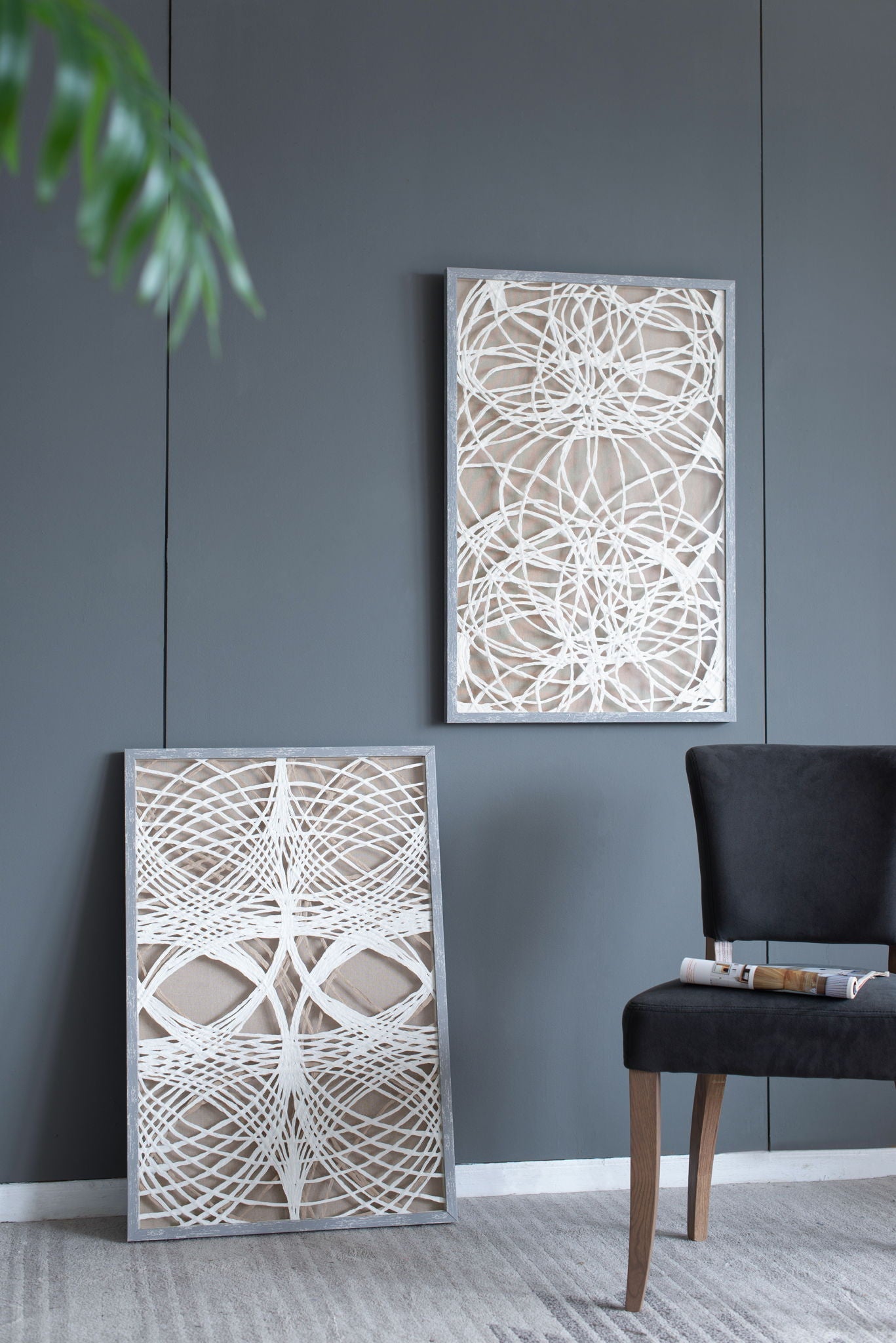 Leaf Shadow Box Wall Décor — Set of 2