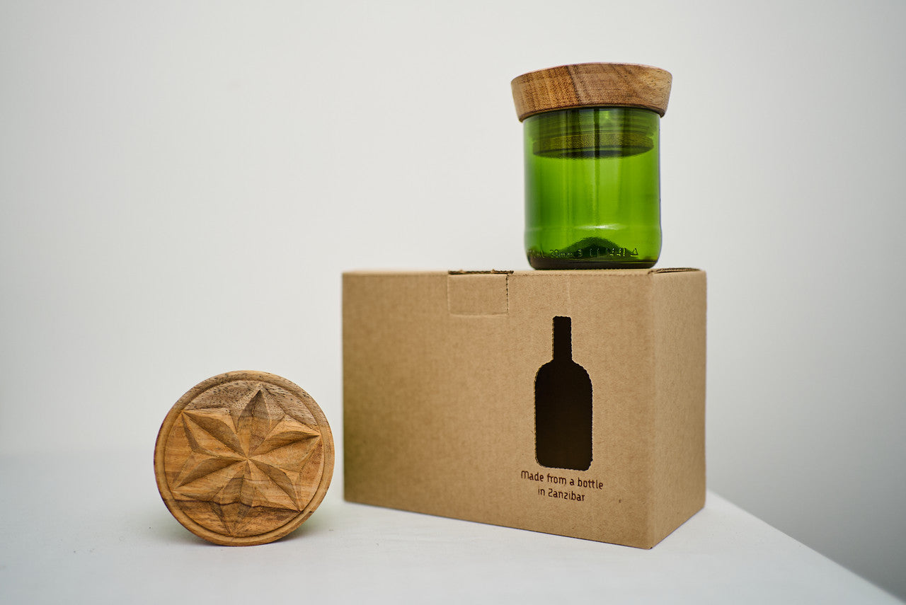 Hiliki Jar - Dark Green - Medium (set of 2)
