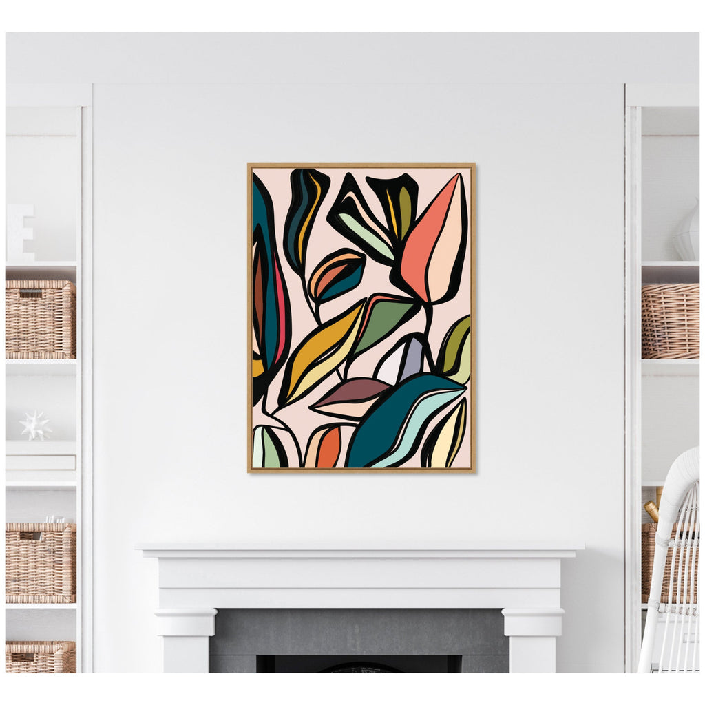 Fanciful Ficus Expansion by Alicia Bock Framed Canvas Wall Art Print