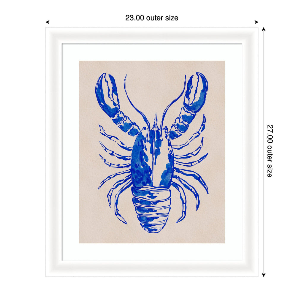 Framed Art Lobster by Nikita Jariwala