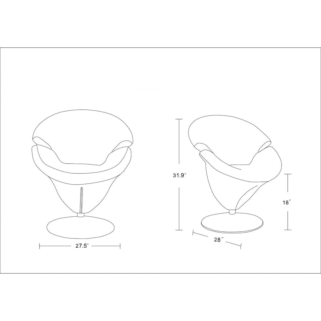 Tulip Sculptural Swivel Lounge Chair