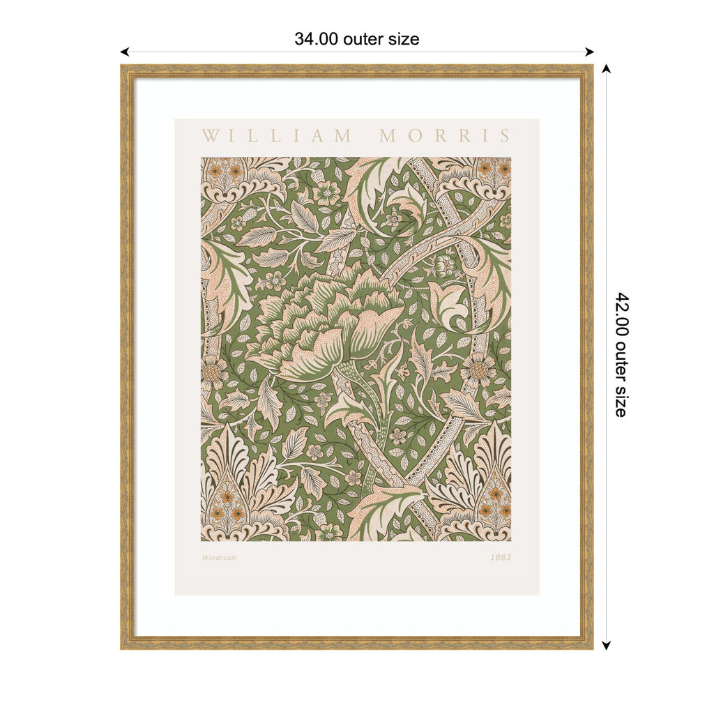 Framed Art Poster William Morris Windrush 1883 by The Art Institute of Chicago