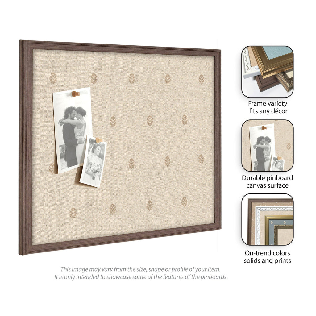 Pinboard Beige Botanical Block Print