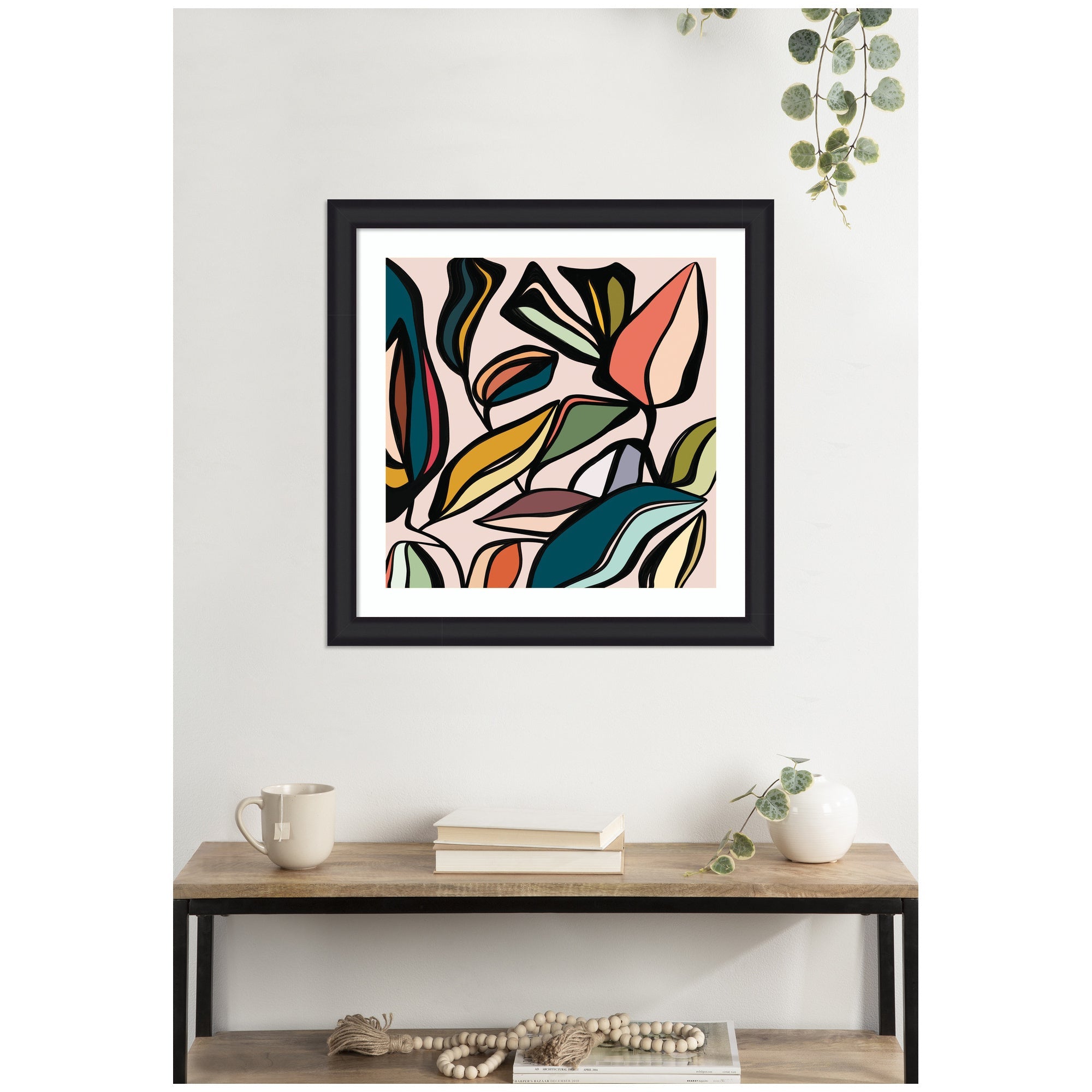 Fanciful Ficus SQ Expansion by Alicia Bock Framed Wall Art Print