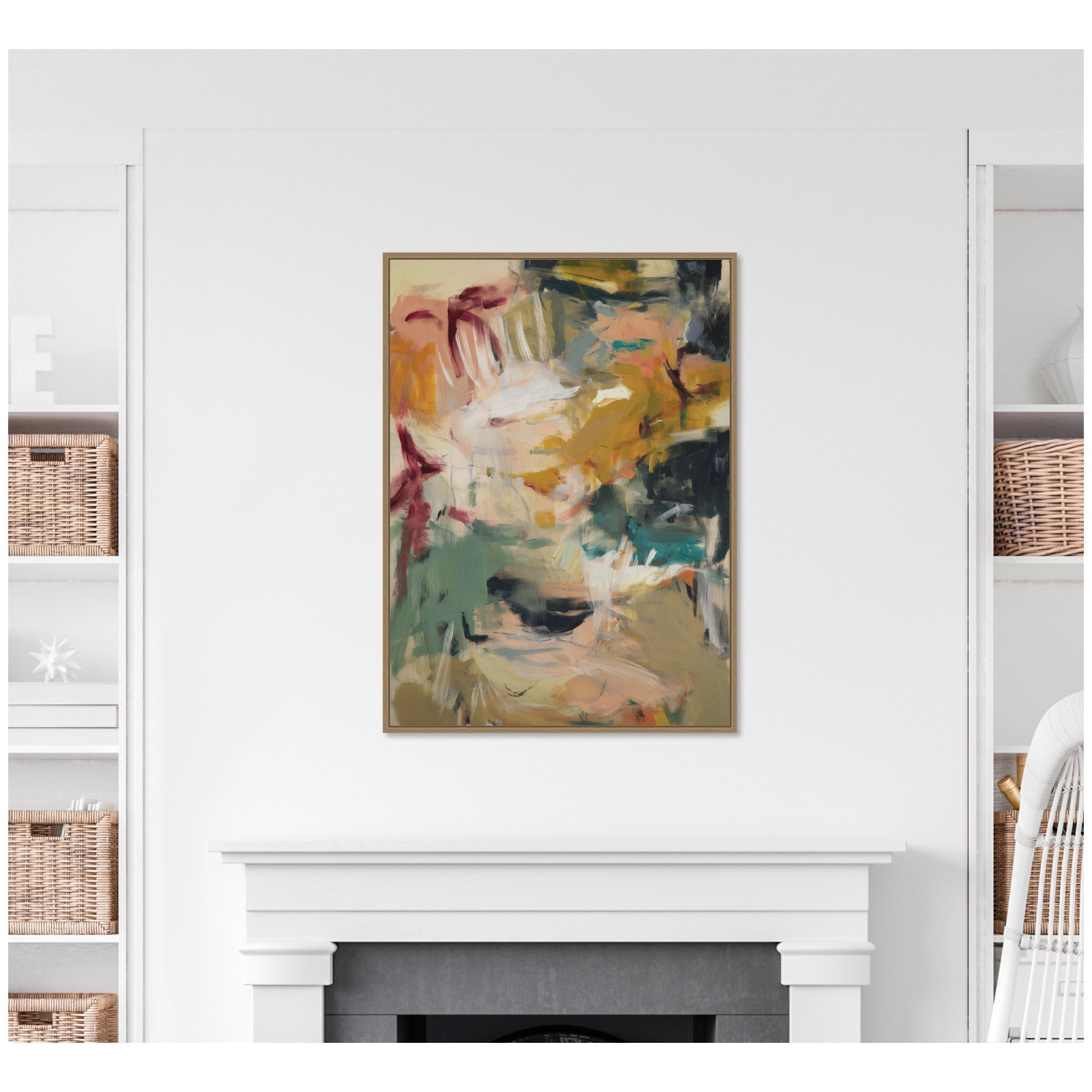 Painted Storm No. 2 by Amy Lighthall Framed Canvas Wall Art Print