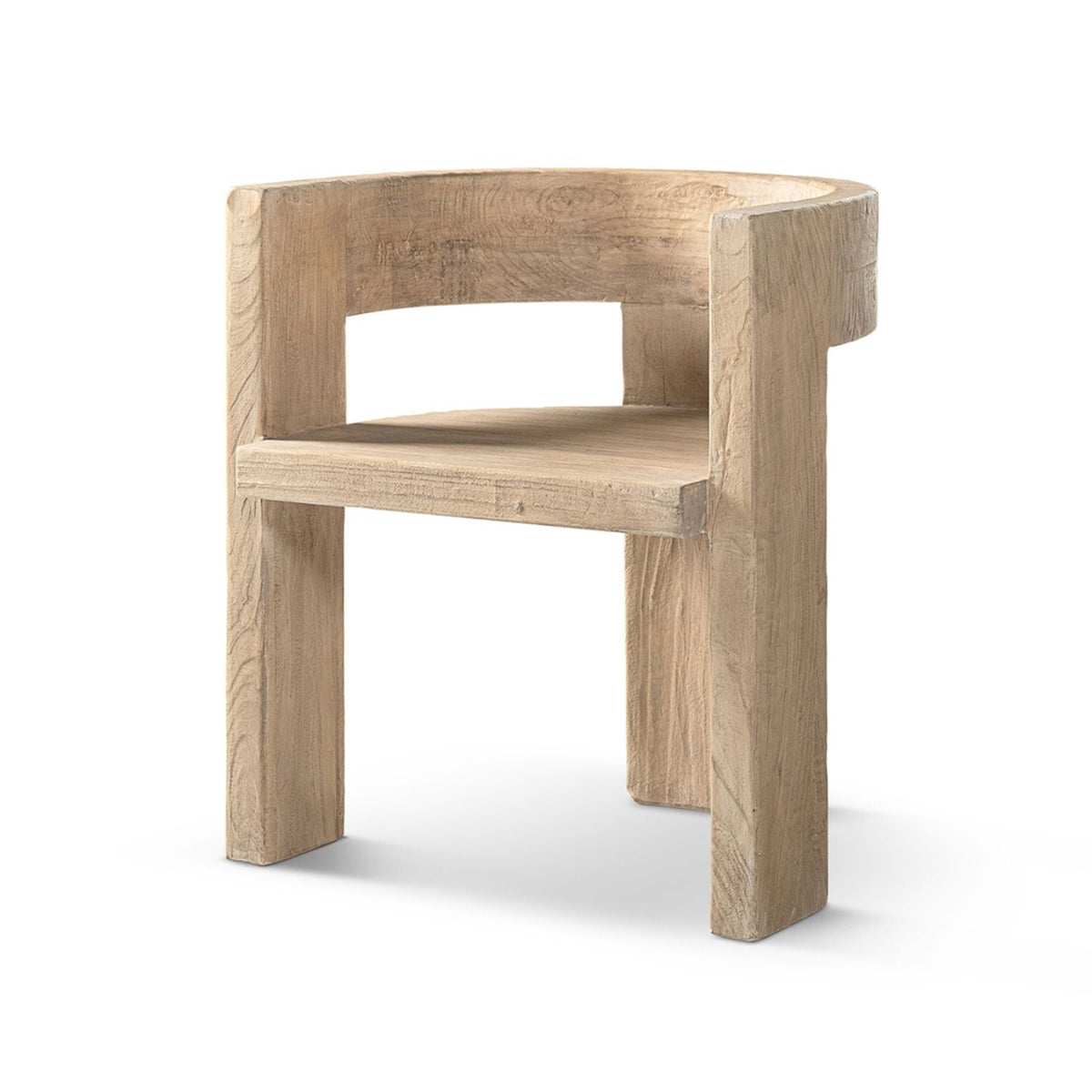 Soren Reclaimed Elm Curved Dining Chair