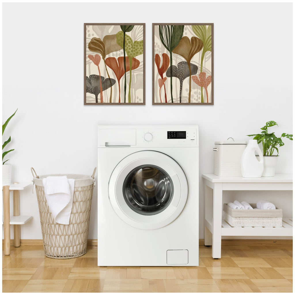 Earthen Botanicals 2 Piece Framed Canvas Wall Art Set by Nikita Jariwala
