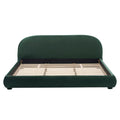 Upholstered Simple Modern Bedroom Bed With Curved Headboard
