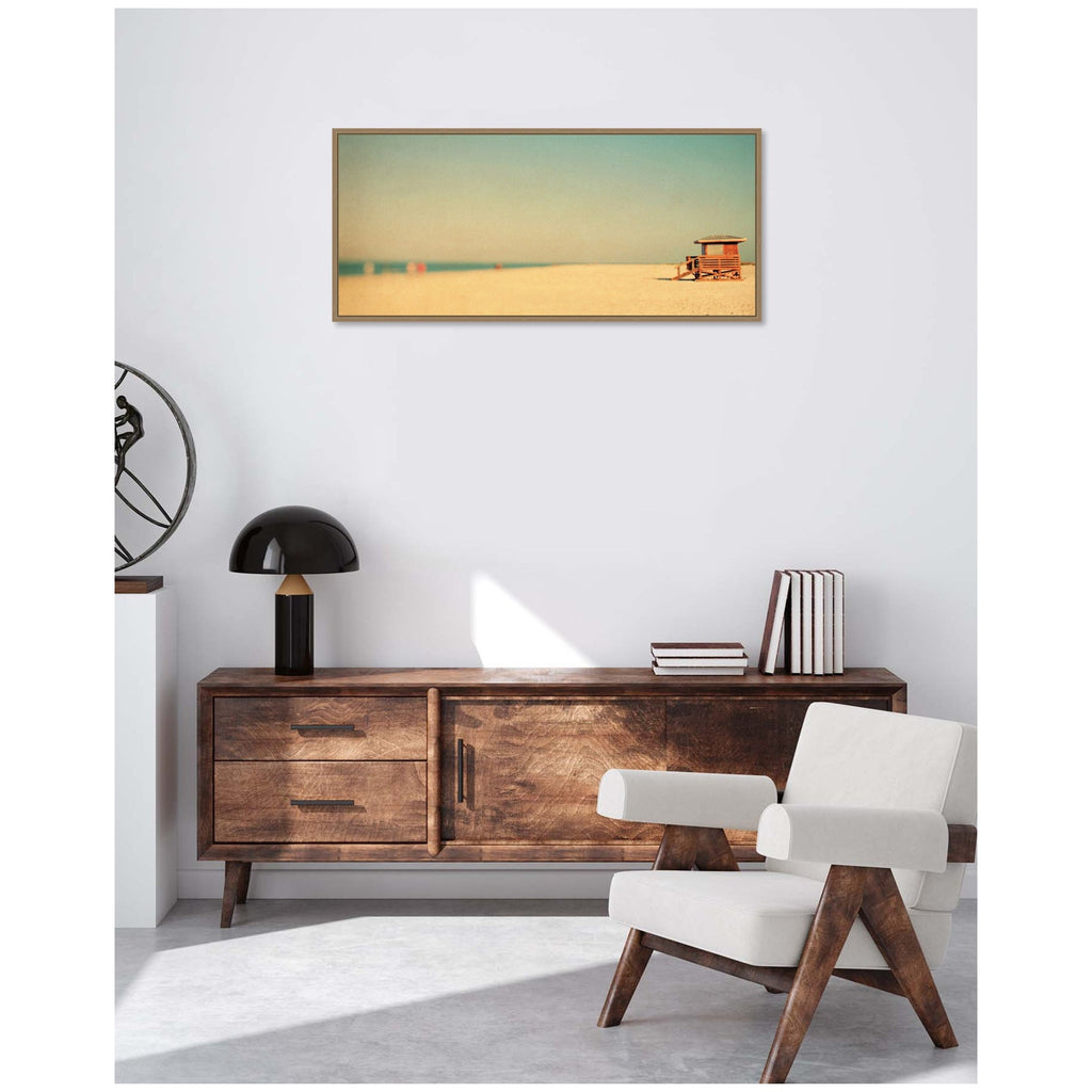 Lido Revisited Panel by Alicia Bock Framed Canvas Wall Art Print