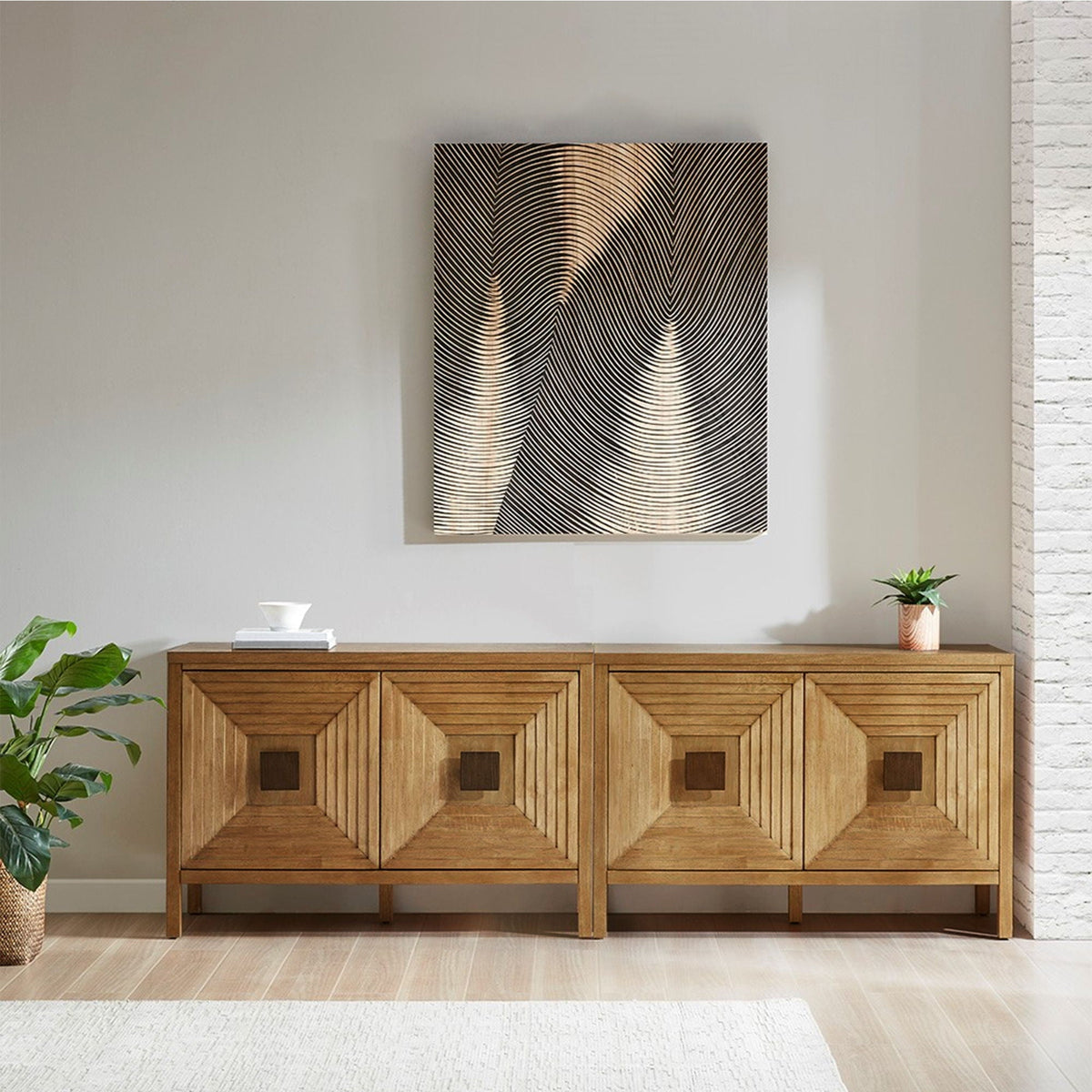 Accent Cabinet With Adjustable Shelves - Natural