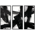 Black Mark No. 1, No. 2, & No. 3 3 Piece Framed Canvas Wall Art Set by Amy Lighthall
