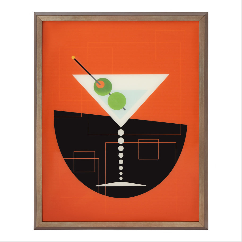Blake Martini Framed Cocktail Art