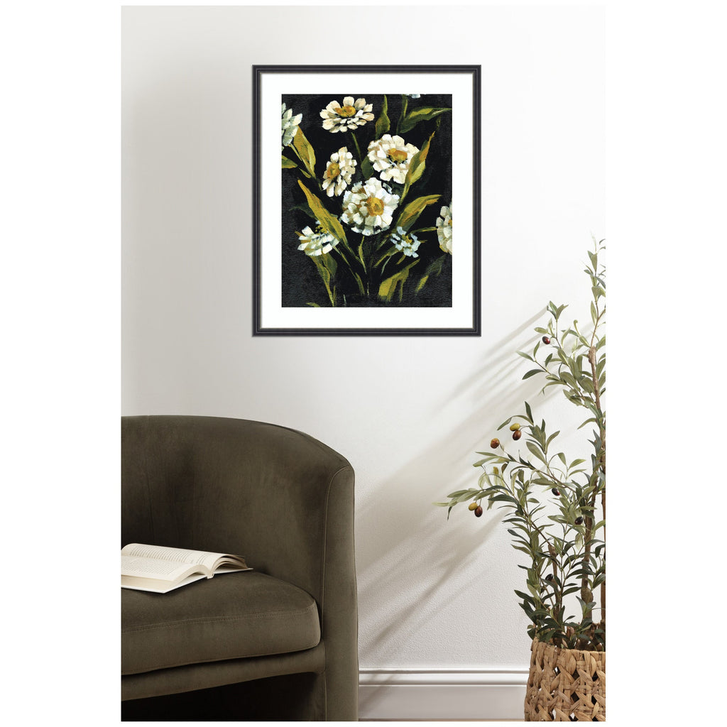 Framed Art Moody Floral 1 by Annie Quigley