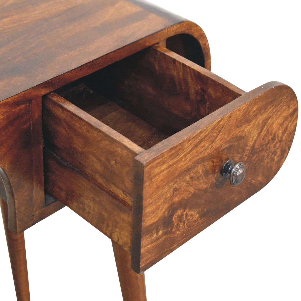 London Solid Mango Writing Desk — Dark Brown