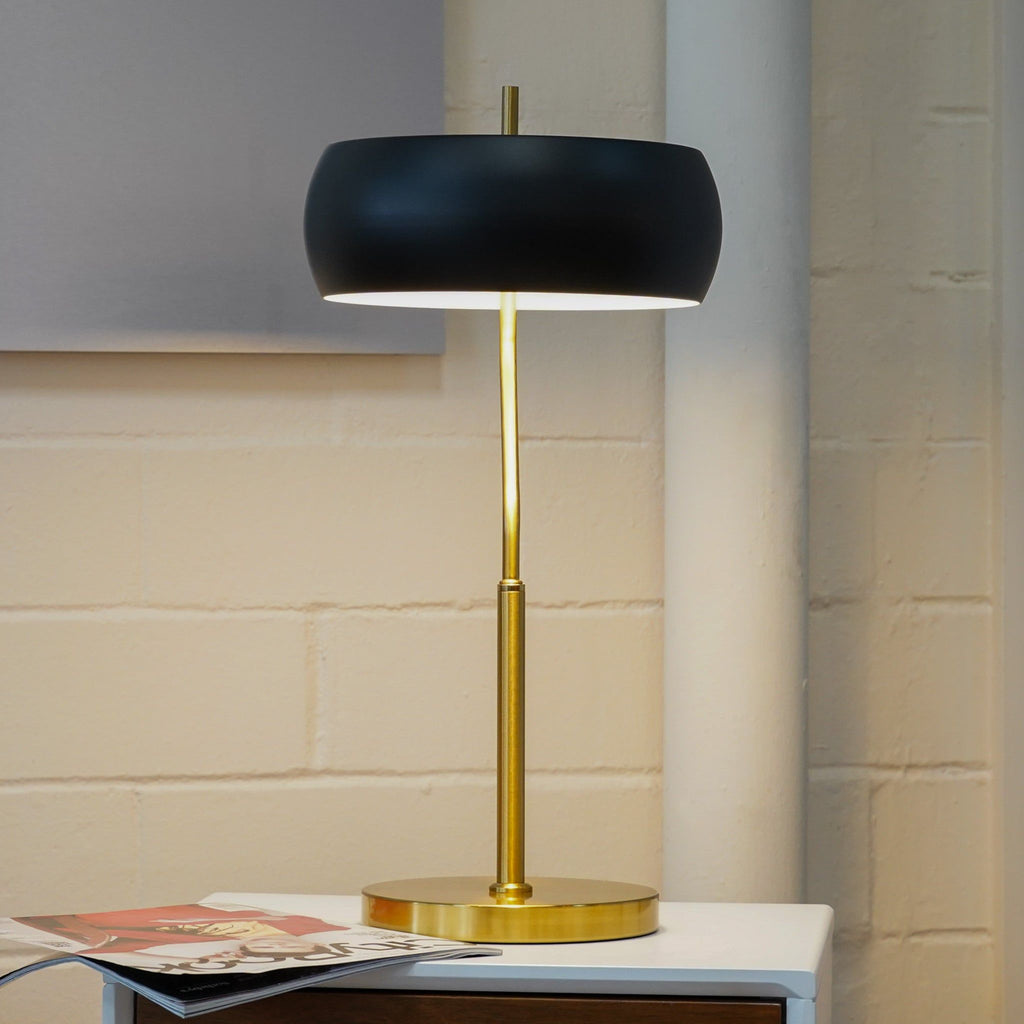 Black & Gold Minimalist Table Lamp