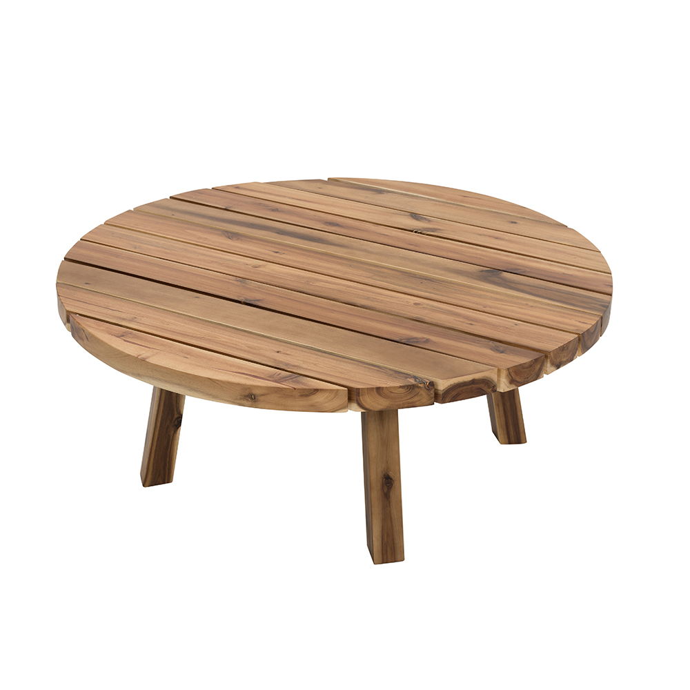 Round Solid Acacia Table