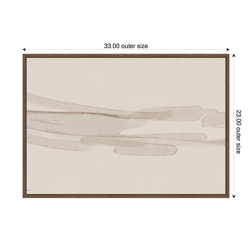 Neutral Tones by Gabrielly Guedes Framed Canvas Wall Art Print