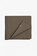 Brown Black Gingham Crib Quilted Blanket