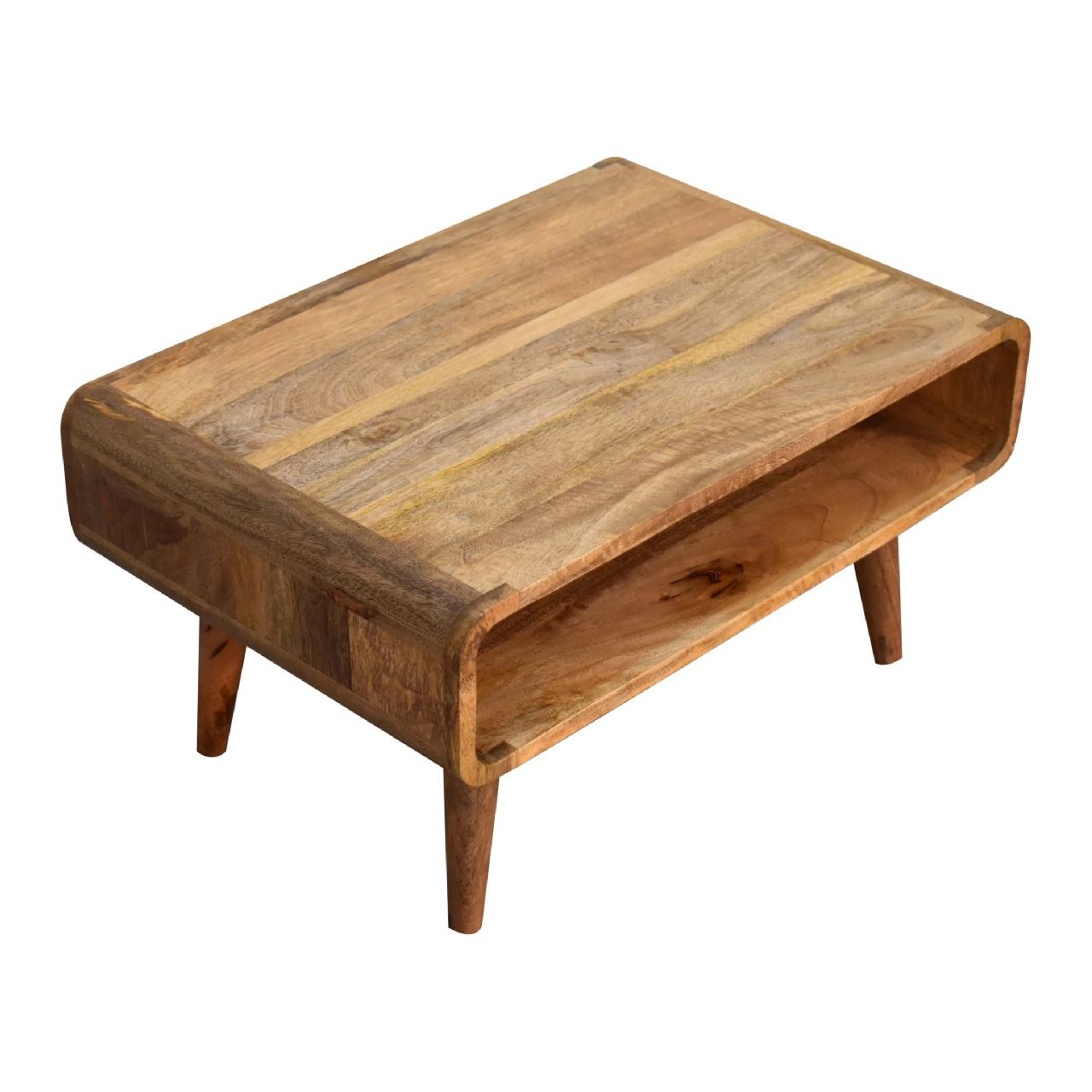 Open Mango Wood Media Table