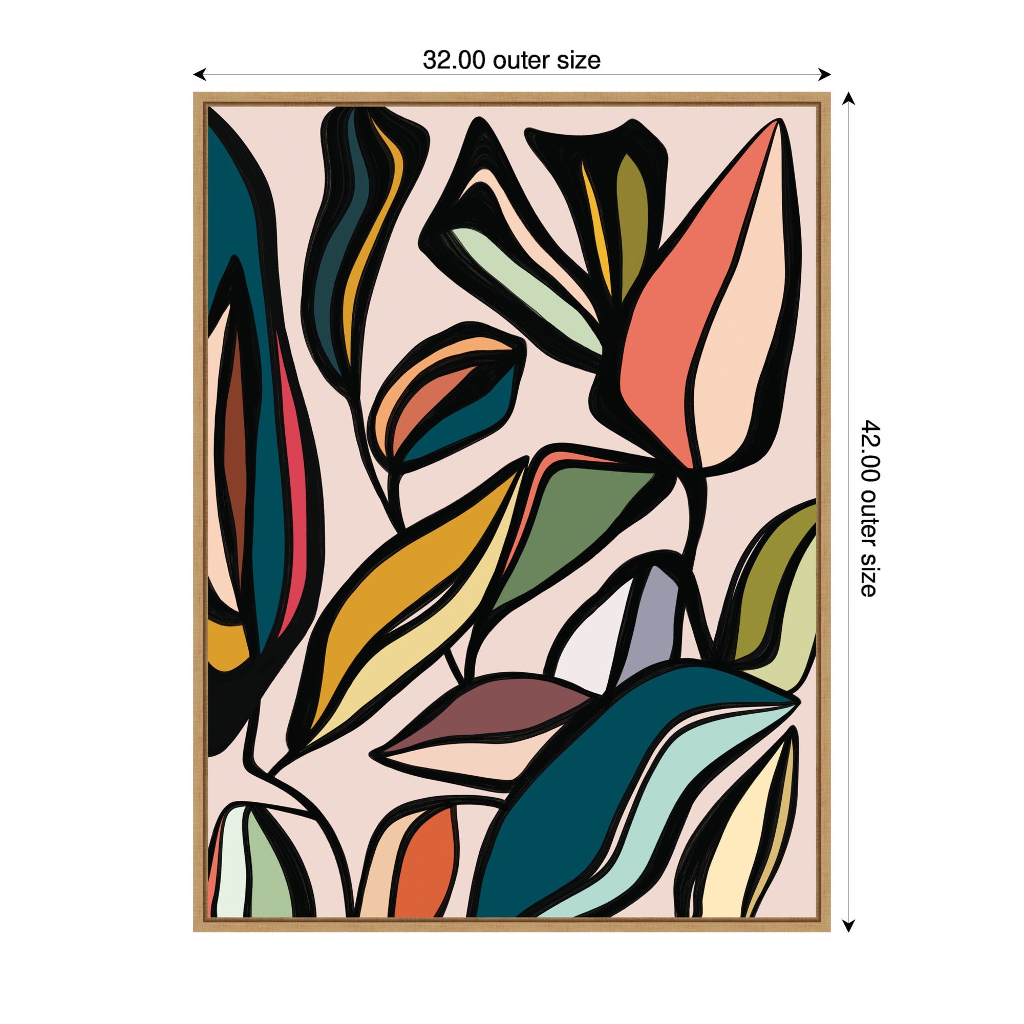 Fanciful Ficus Expansion by Alicia Bock Framed Canvas Wall Art Print