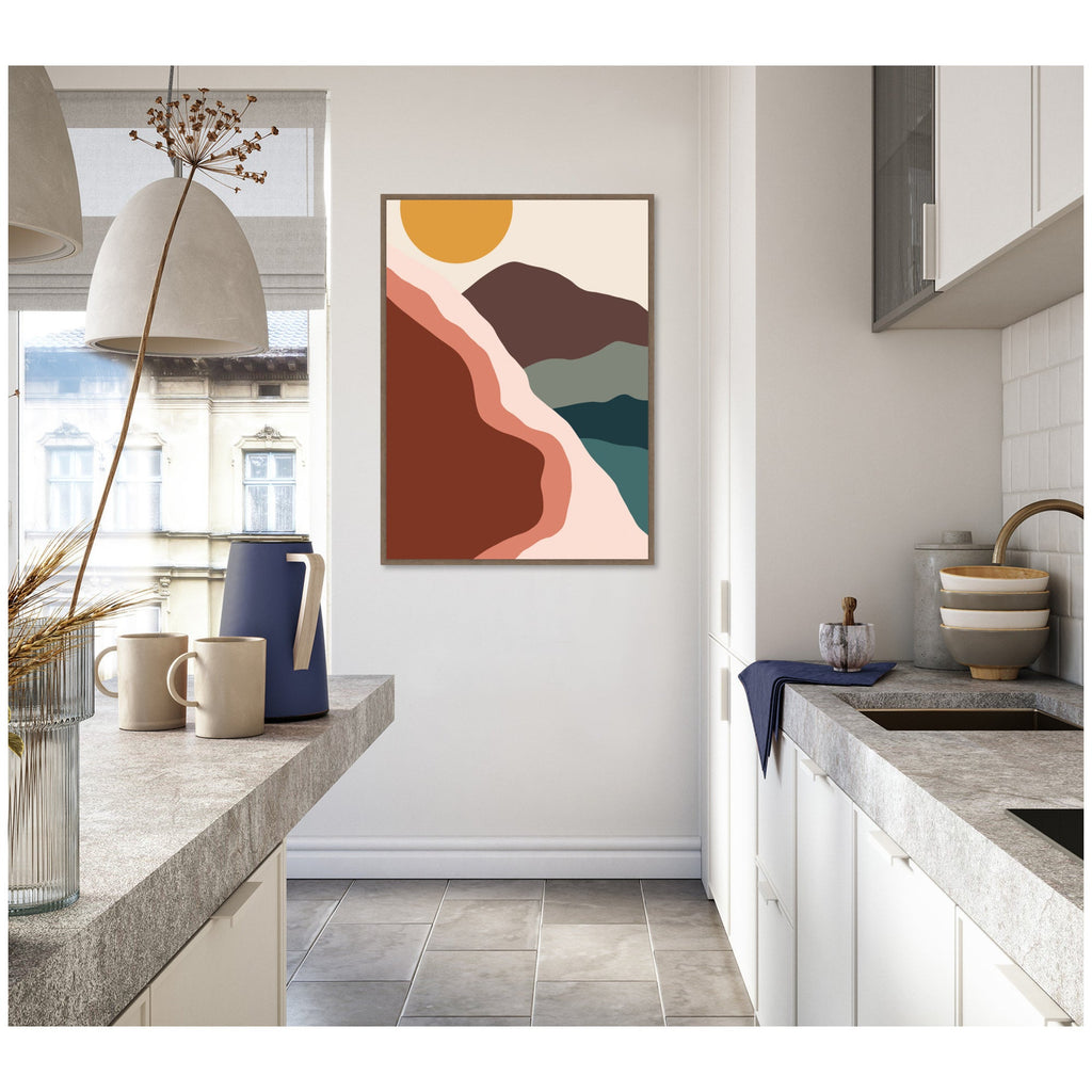 Move Mountains by Alicia Bock Framed Canvas Wall Art Print