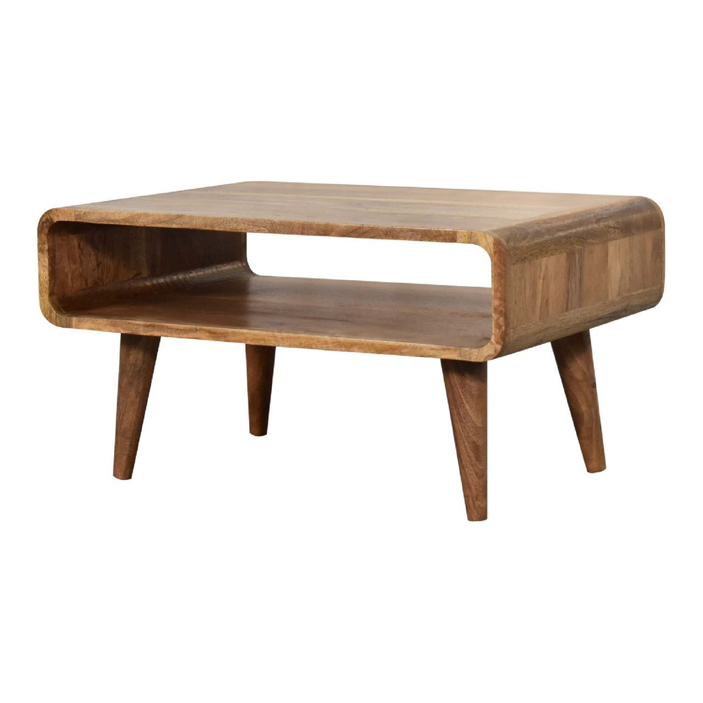 Open Mango Wood Media Table