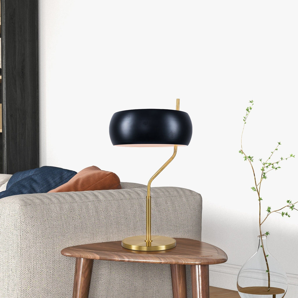 Black & Gold Minimalist Table Lamp