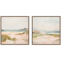 Tranquil Landscape Square 2 Piece Framed Canvas Wall Art Set by Amy Lighthall