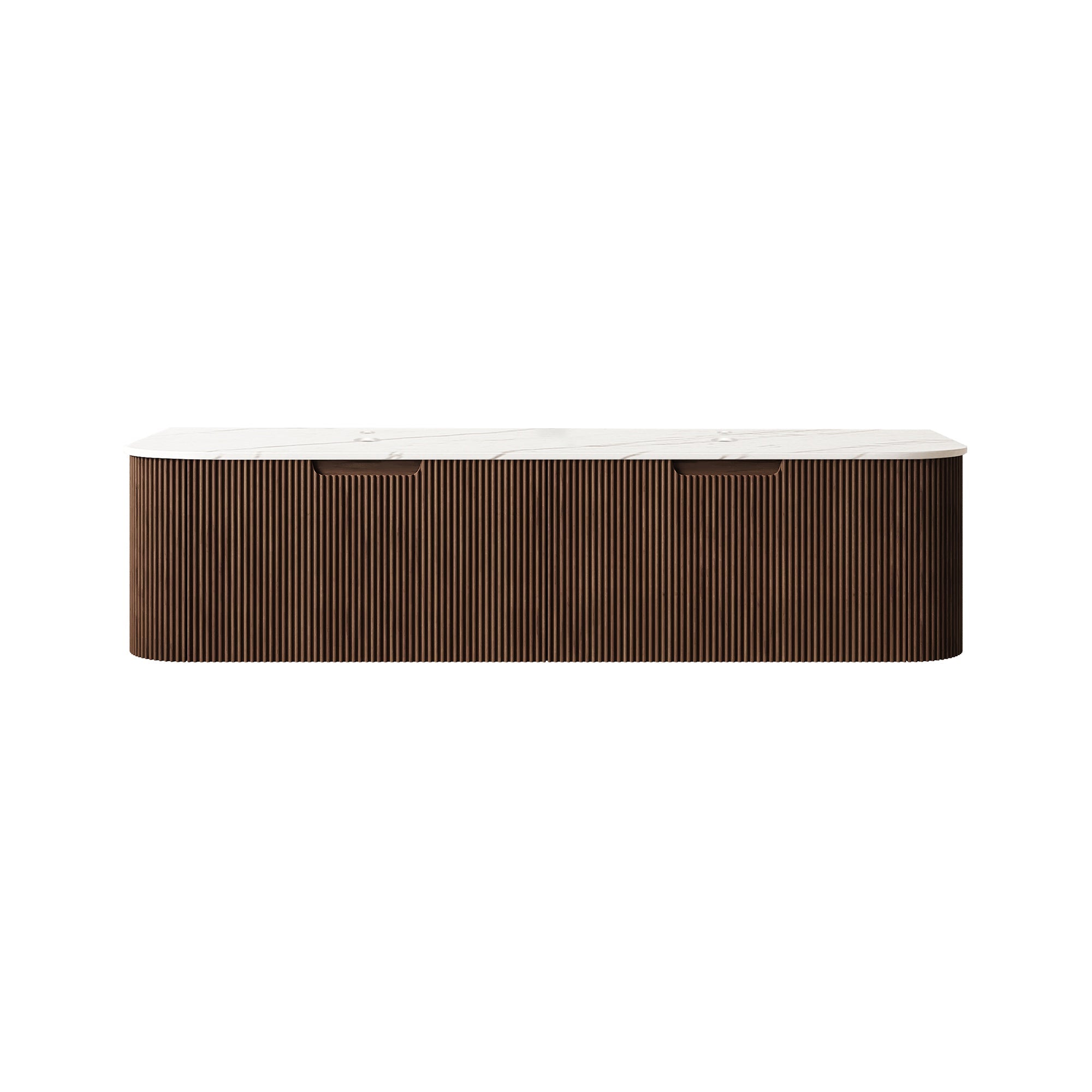 Dina 60'' Wall Mounted Plywood Cabinet with Carrara