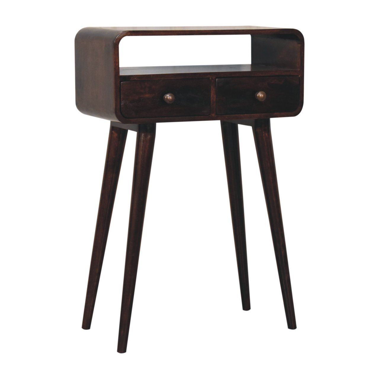 Curved Mango Wood Console Table