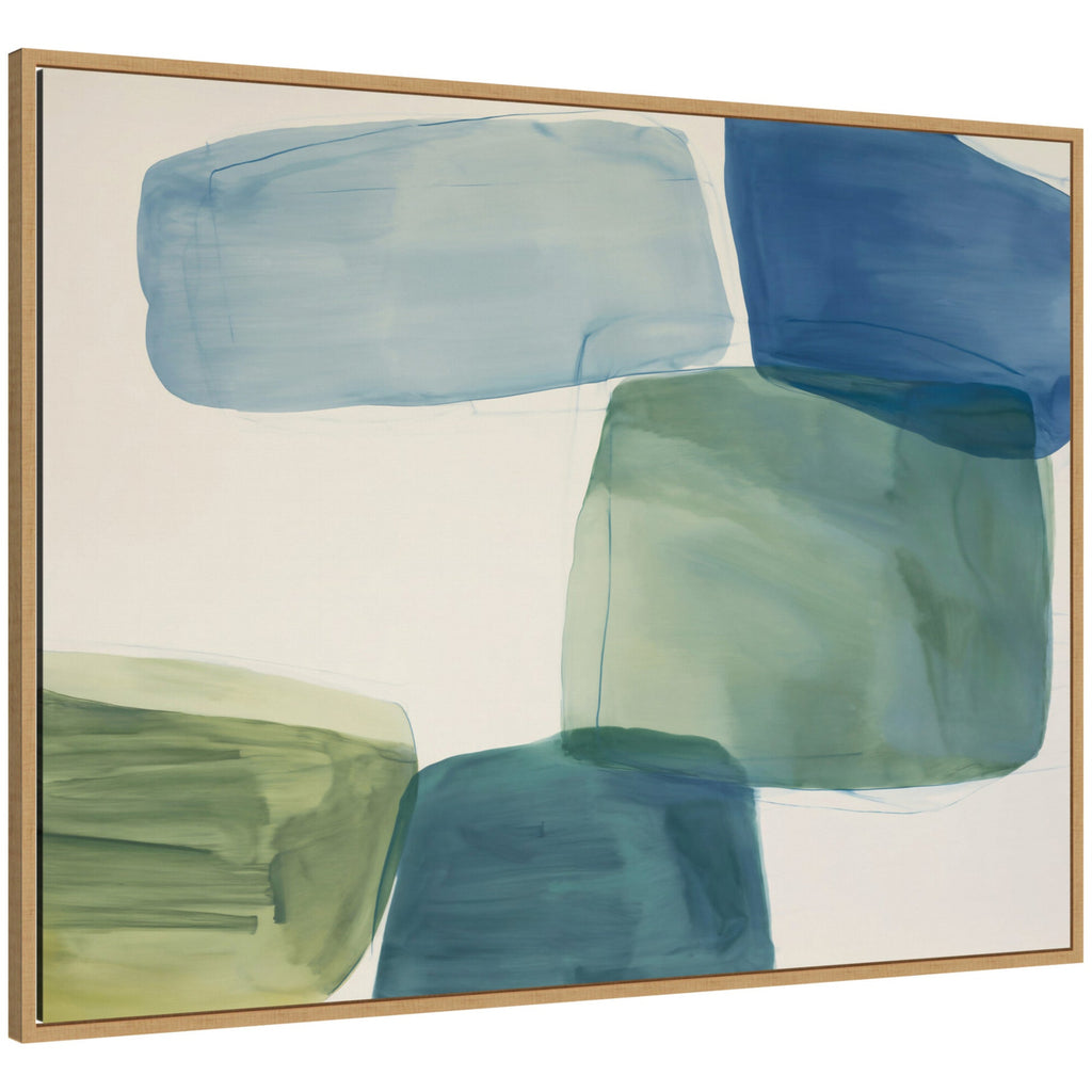 Coastal Calm No. 2 by Amy Lighthall Framed Canvas Wall Art Print