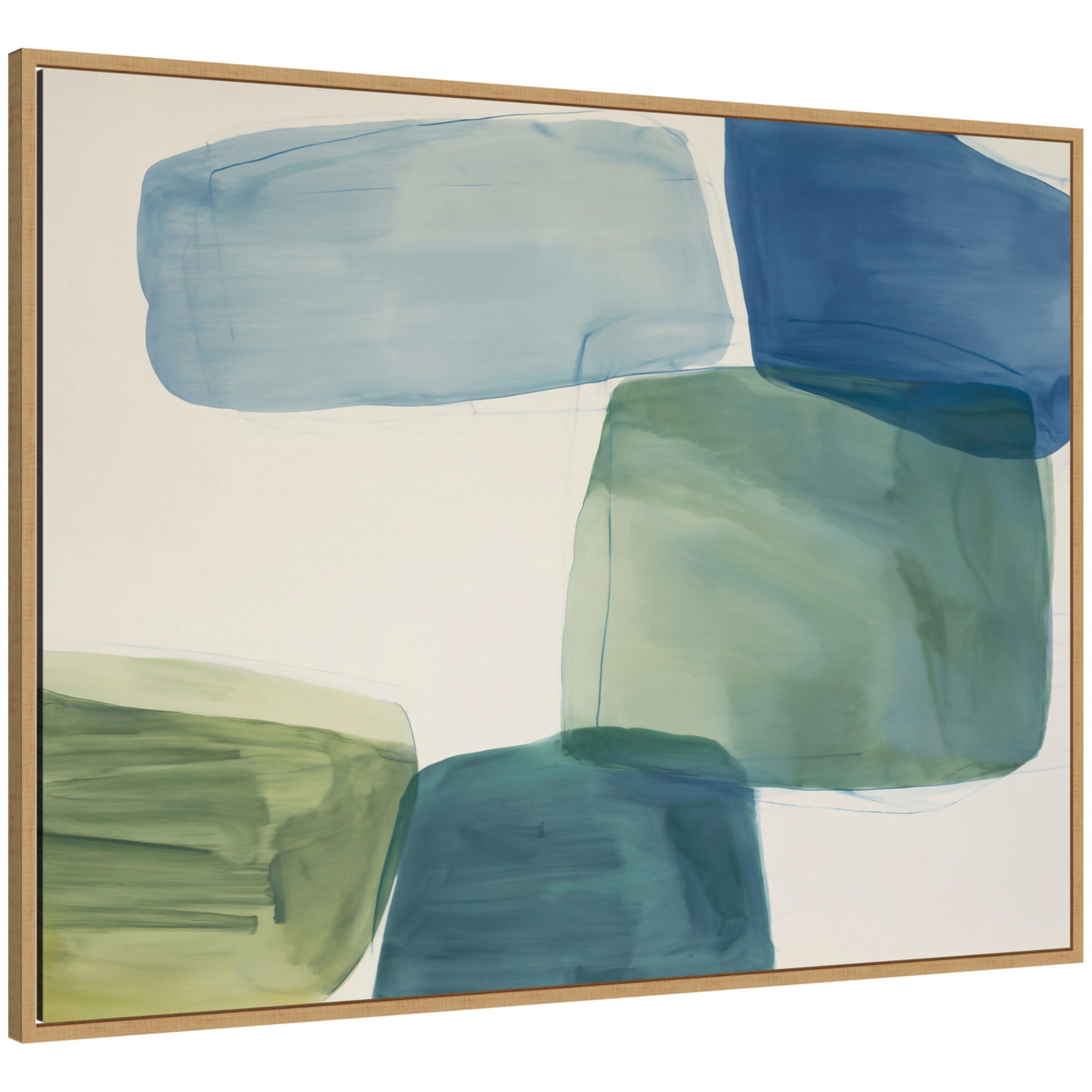 Coastal Calm No. 2 by Amy Lighthall Framed Canvas Wall Art Print