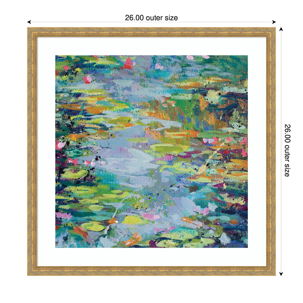Framed Art Waterlilies at Giverny by Rachel Christopoulous