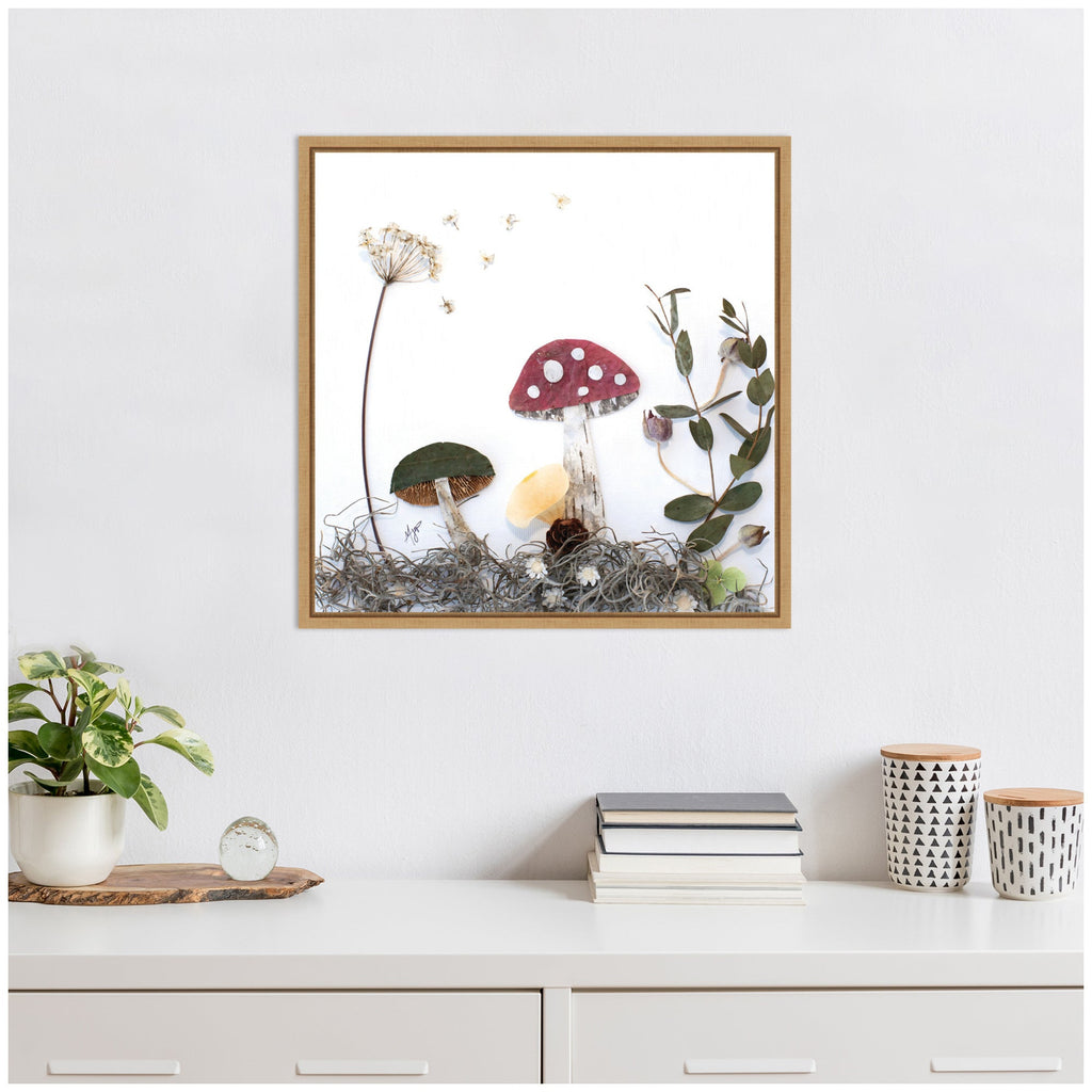 Mushroom No. 2 by Madeline Jeppesen Framed Canvas Wall Art Print