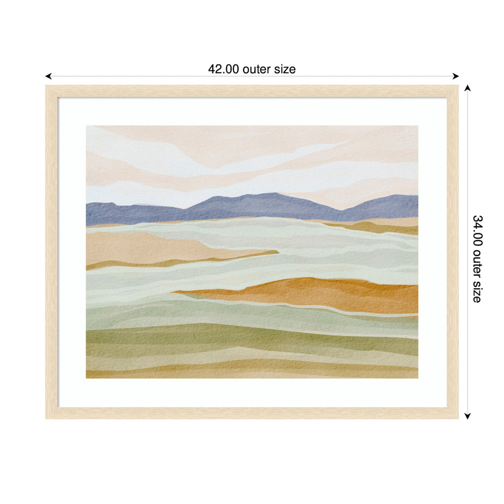 Framed Art Dreamy Hillscape by Nikita Jariwala