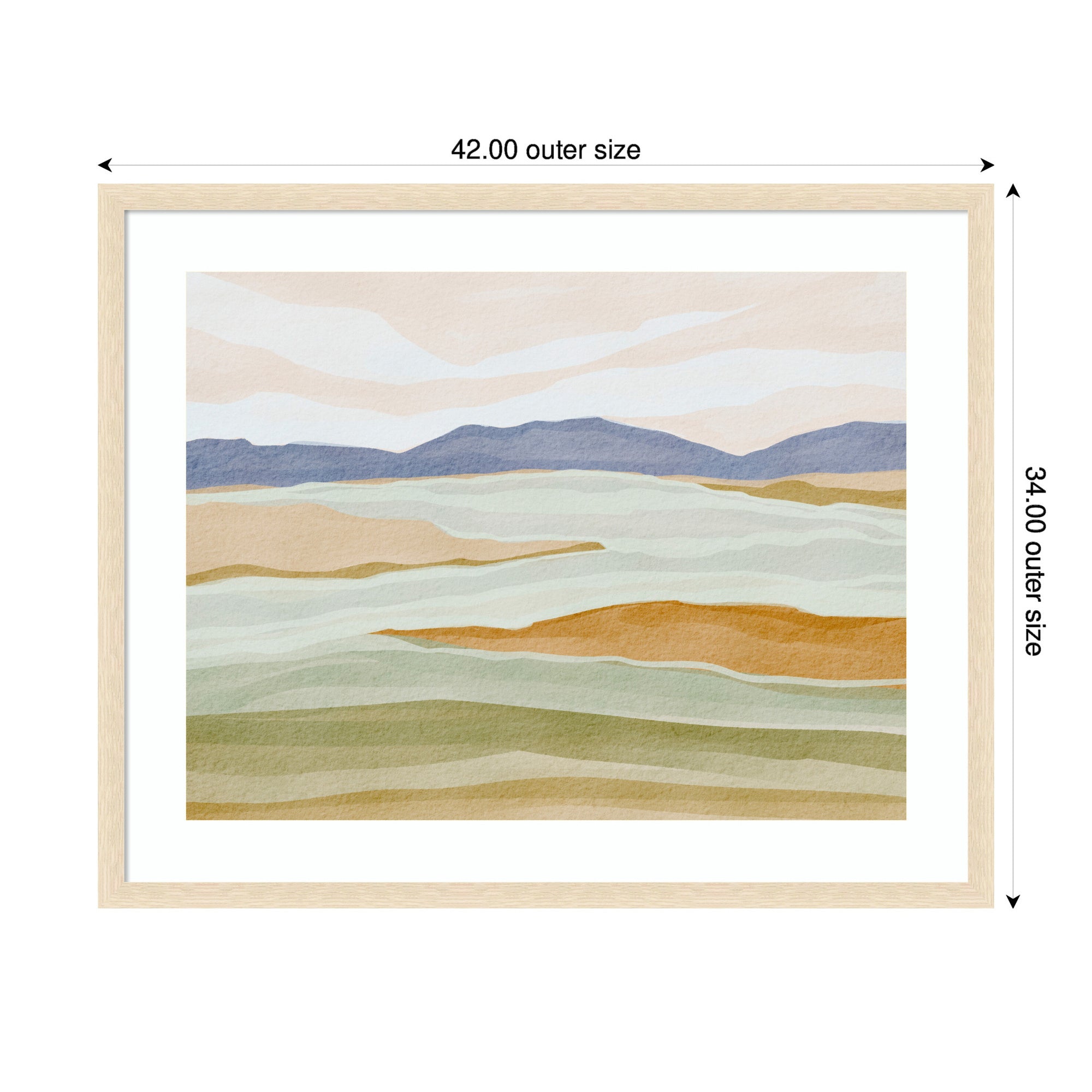 Framed Art Dreamy Hillscape by Nikita Jariwala