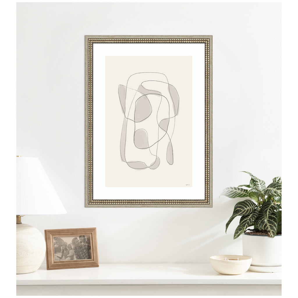 Minimalist Lines by Gabrielly Guedes Framed Wall Art Print