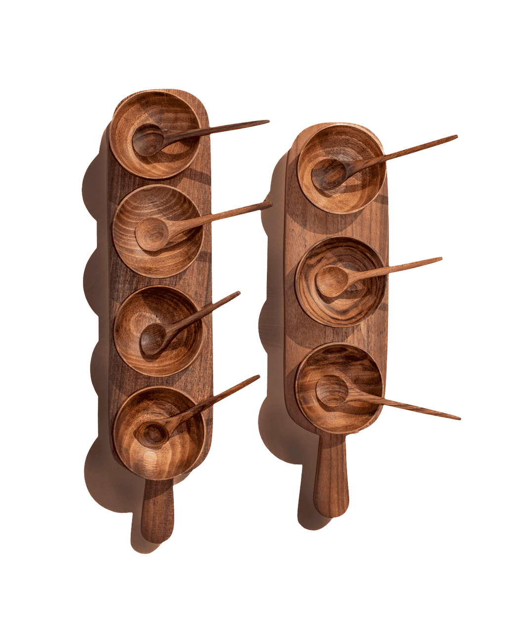 Four Condiment Serving Set Tray