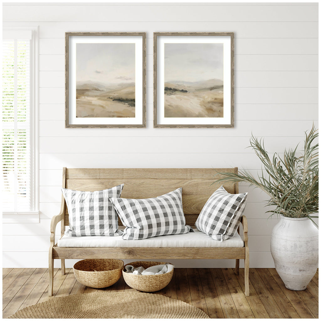 Fading Fields 2 Piece Framed Wall Art Print Set by Amy Lighthall