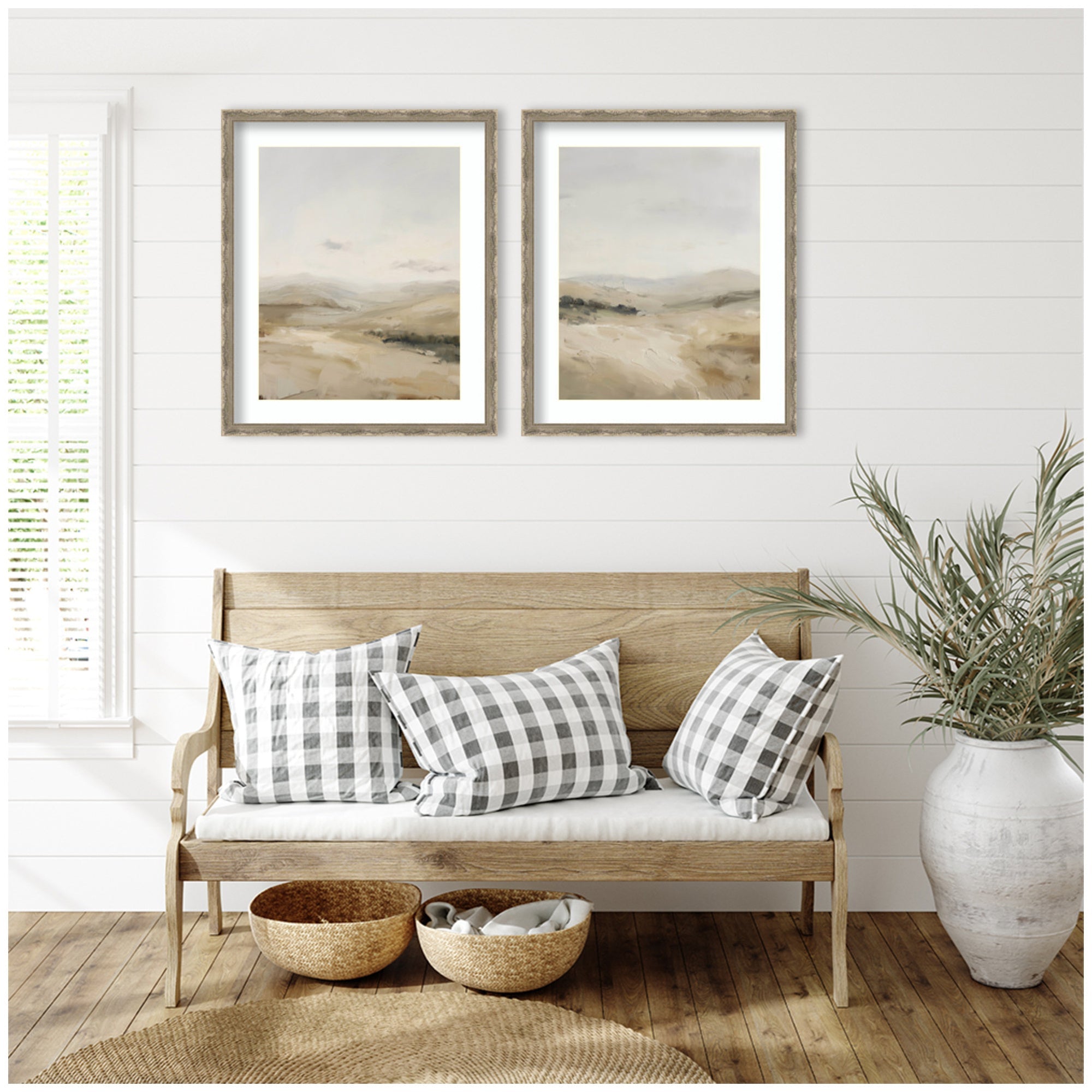 Fading Fields 2 Piece Framed Wall Art Print Set by Amy Lighthall