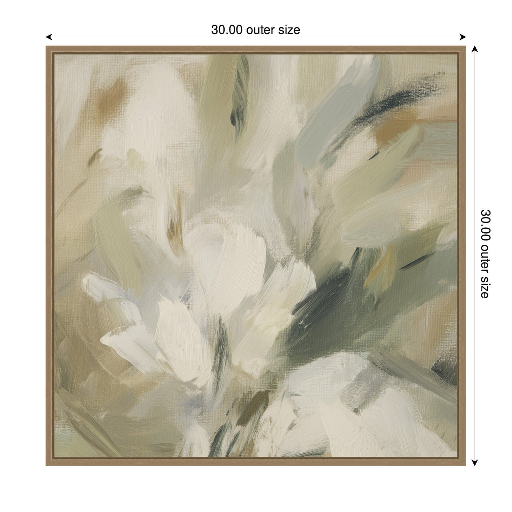 Olive Bloom No. 1 by Amy Lighthall Framed Canvas Wall Art Print