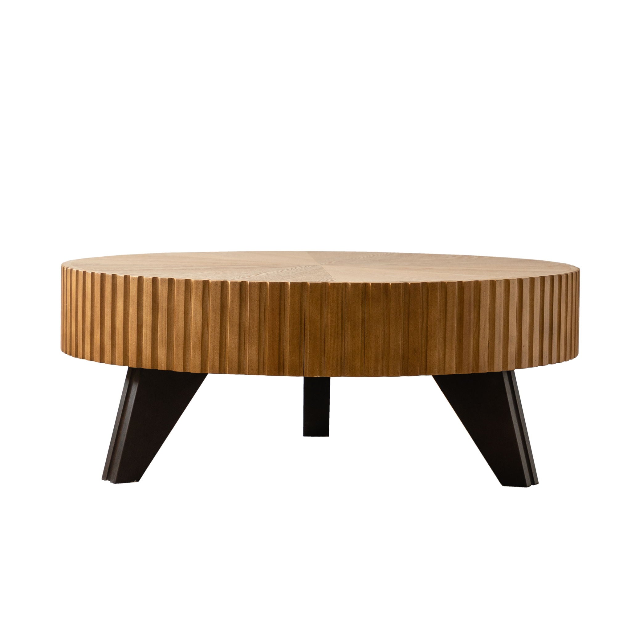 Round Wood Coffee Table
